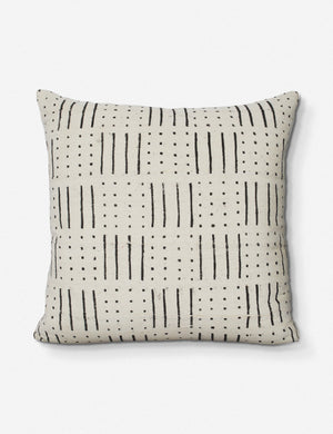 Abedi One-of-a-kind White Mudcloth Pillow
