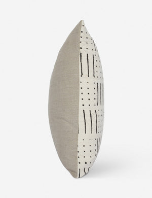 Abedi One-of-a-kind White Mudcloth Pillow